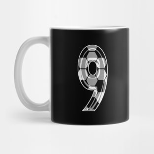 Soccer Number 9 Soccer Jersey #9 Soccer Mom Player Fan Mug